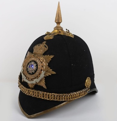 Bedfordshire Regiment Officers Home Service Helmet - 5