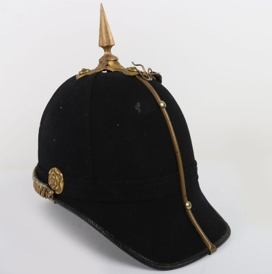 Bedfordshire Regiment Officers Home Service Helmet - 8