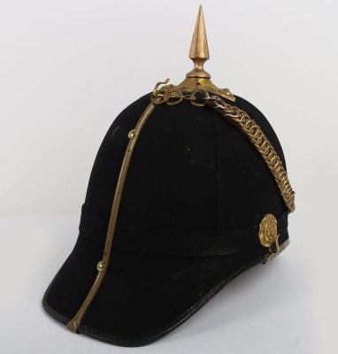 Bedfordshire Regiment Officers Home Service Helmet - 9