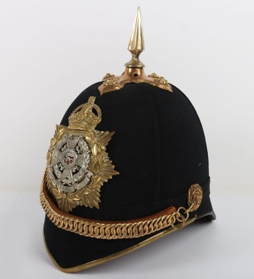 Border Regiment Officers Home Service Helmet - 5