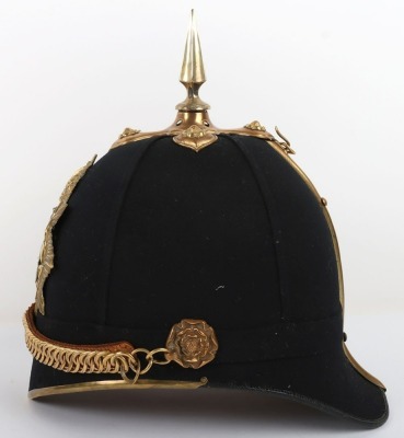 Border Regiment Officers Home Service Helmet - 6