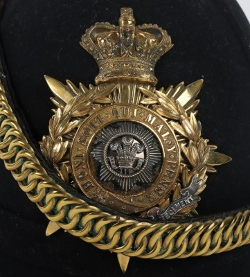 Cheshire Regiment Officers Home Service Helmet - 2