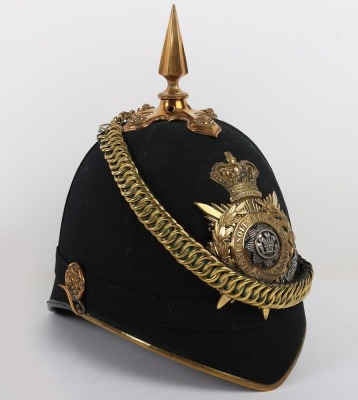 Cheshire Regiment Officers Home Service Helmet - 4