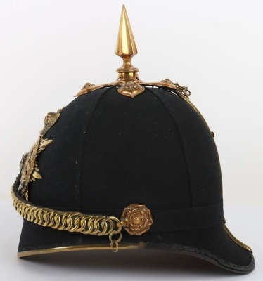 Cheshire Regiment Officers Home Service Helmet - 6