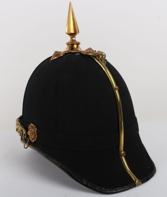Cheshire Regiment Officers Home Service Helmet - 8