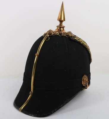 Cheshire Regiment Officers Home Service Helmet - 9