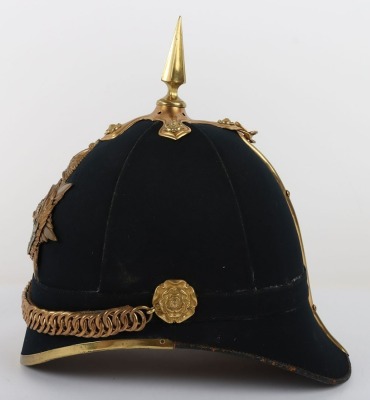 Cheshire Regiment Officers Home Service Helmet - 6