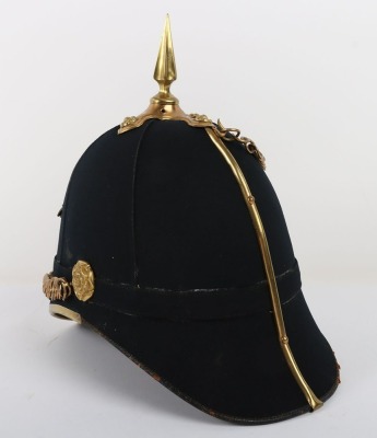 Cheshire Regiment Officers Home Service Helmet - 8