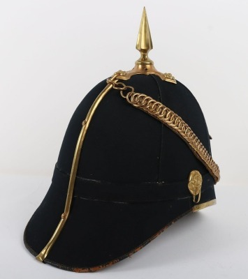 Cheshire Regiment Officers Home Service Helmet - 9