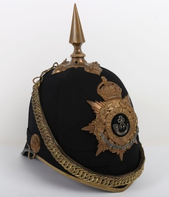 Durham Light Infantry Officers Home Service Helmet - 4