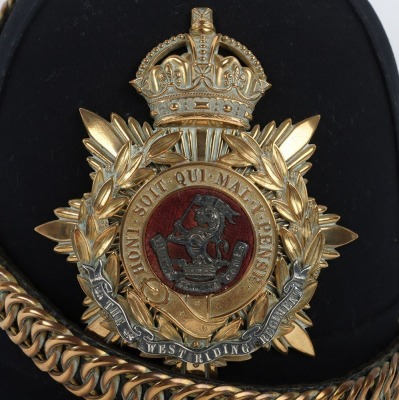Duke of Wellington&rsquo;s West Riding Regiment Officers Home Service Helmet - 2