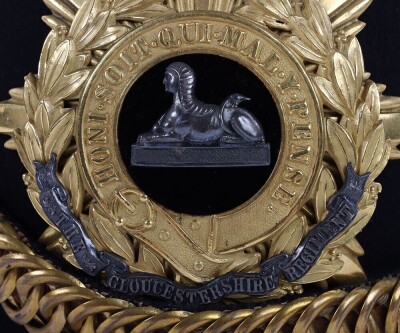 Territorial Battalion Gloucestershire Regiment Officers Home Service Helmet - 3