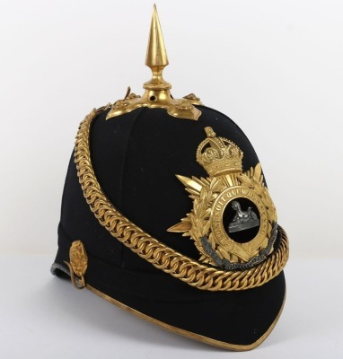 Territorial Battalion Gloucestershire Regiment Officers Home Service Helmet - 4