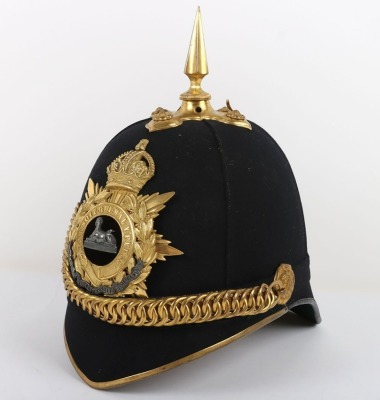 Territorial Battalion Gloucestershire Regiment Officers Home Service Helmet - 5