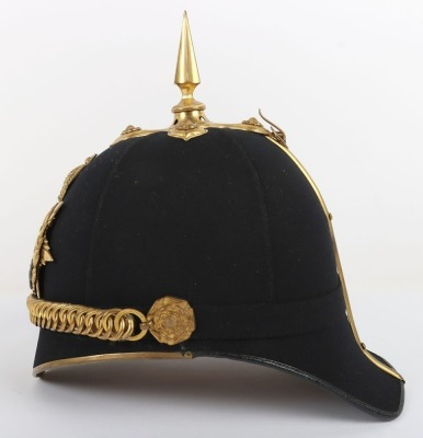 Territorial Battalion Gloucestershire Regiment Officers Home Service Helmet - 6