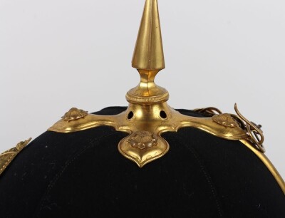Territorial Battalion Gloucestershire Regiment Officers Home Service Helmet - 8