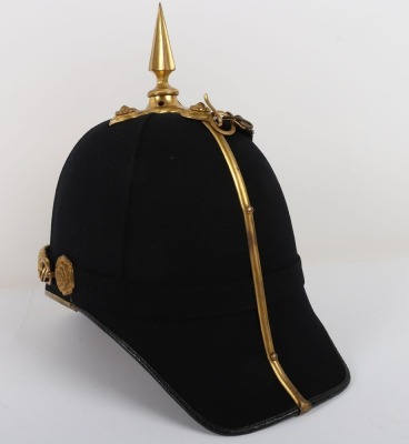 Territorial Battalion Gloucestershire Regiment Officers Home Service Helmet - 9