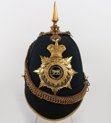 Hampshire Regiment Officers Home Service Helmet