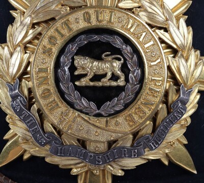 Hampshire Regiment Officers Home Service Helmet - 3