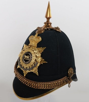 Hampshire Regiment Officers Home Service Helmet - 5
