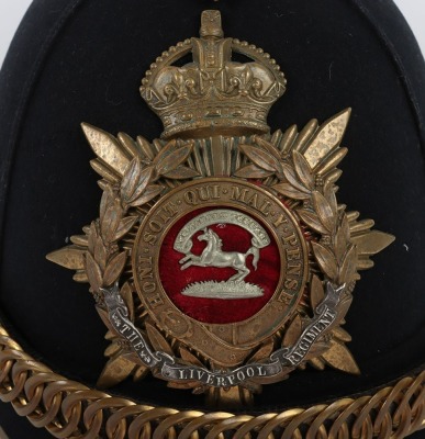 Kings Liverpool Regiment Officers Home Service Helmet - 2