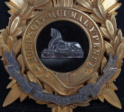 Territorial Battalion Lincolnshire Regiment Officers Home Service Helmet - 3