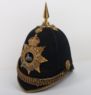 Territorial Battalion Lincolnshire Regiment Officers Home Service Helmet - 5