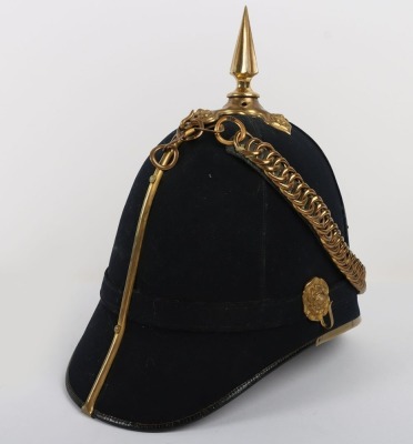 Territorial Battalion Lincolnshire Regiment Officers Home Service Helmet - 9