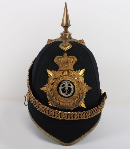 Middlesex Regiment Officers Home Service Helmet