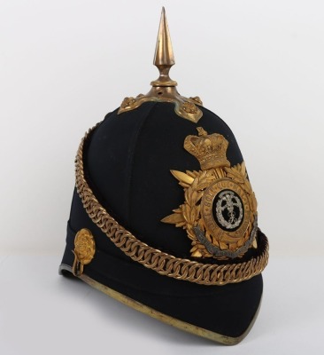 Middlesex Regiment Officers Home Service Helmet - 4