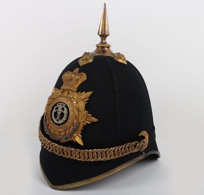 Middlesex Regiment Officers Home Service Helmet - 5