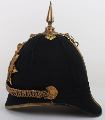 Middlesex Regiment Officers Home Service Helmet - 6