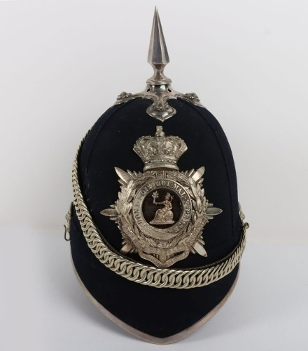 Victorian 1st Volunteer Battalion Norfolk Regiment Officers Home Service Helmet