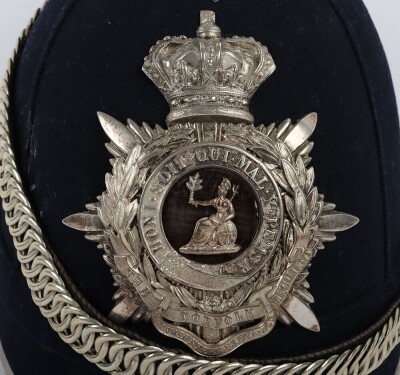 Victorian 1st Volunteer Battalion Norfolk Regiment Officers Home Service Helmet - 2