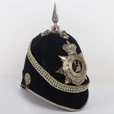 Victorian 1st Volunteer Battalion Norfolk Regiment Officers Home Service Helmet - 4