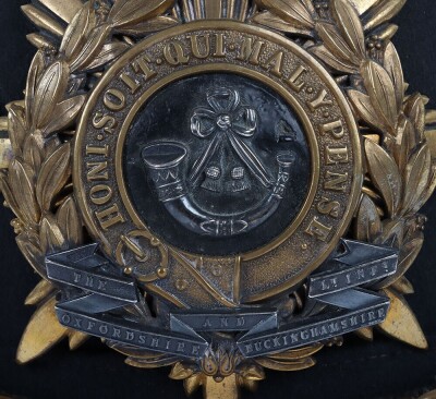 Oxford & Buckinghamshire Light Infantry Officers Home Service Helmet - 3