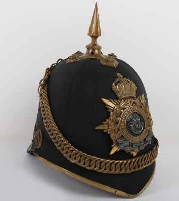 Oxford & Buckinghamshire Light Infantry Officers Home Service Helmet - 4