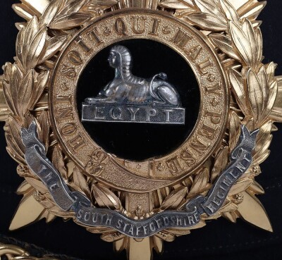 South Staffordshire Regiment Officers Home Service Helmet - 3