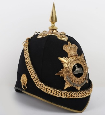 South Staffordshire Regiment Officers Home Service Helmet - 4