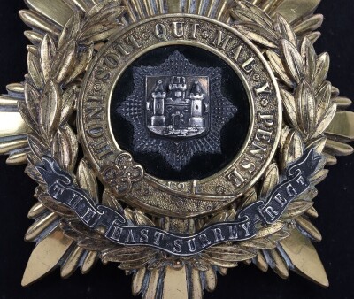 East Surrey Regiment Officers Home Service Helmet - 3