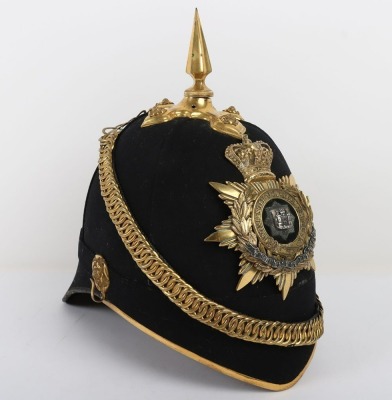 East Surrey Regiment Officers Home Service Helmet - 4