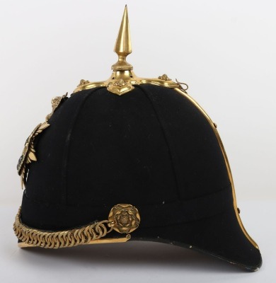 East Surrey Regiment Officers Home Service Helmet - 6