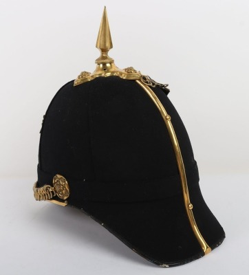 East Surrey Regiment Officers Home Service Helmet - 8