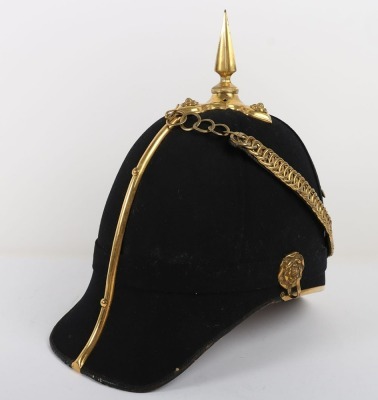 East Surrey Regiment Officers Home Service Helmet - 9