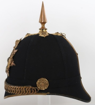 Royal Sussex Regiment Officers Home Service Helmet - 6