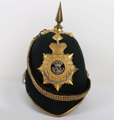 Victorian Somerset Light Infantry Officers Home Service Helmet
