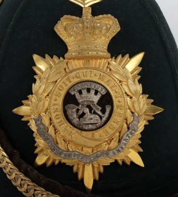 Victorian Somerset Light Infantry Officers Home Service Helmet - 2