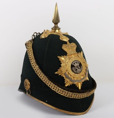 Victorian Somerset Light Infantry Officers Home Service Helmet - 4