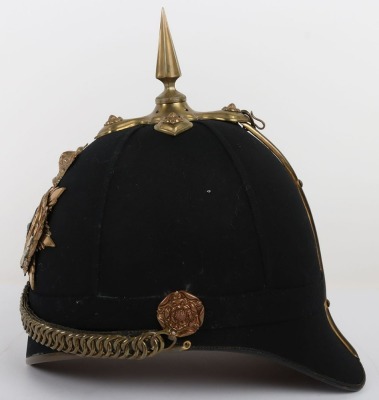 West Yorkshire Regiment Officers Home Service Helmet - 6