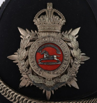 1st Volunteer Battalion West Yorkshire Regiment Officers Home Service Helmet - 4